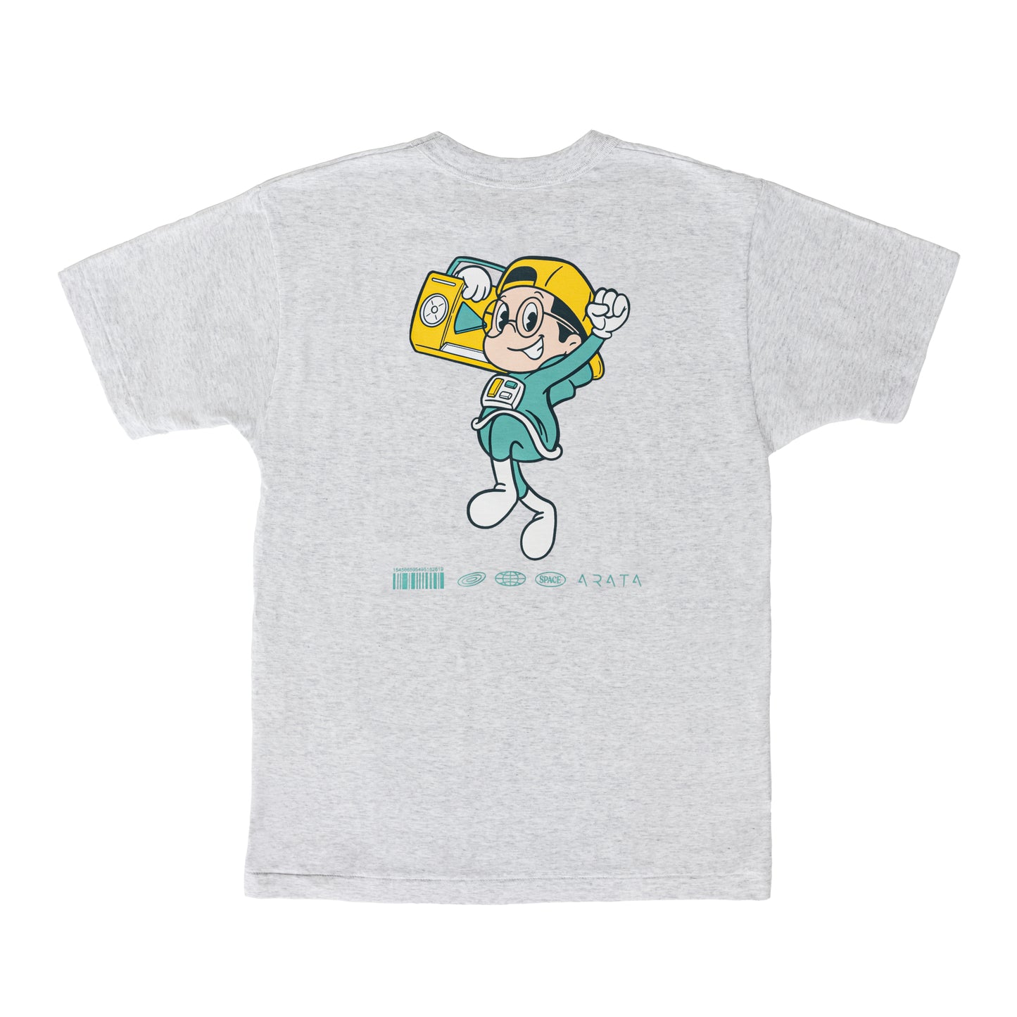 Tシャツ ラジカセBOY グリーン(生地・オートミール)