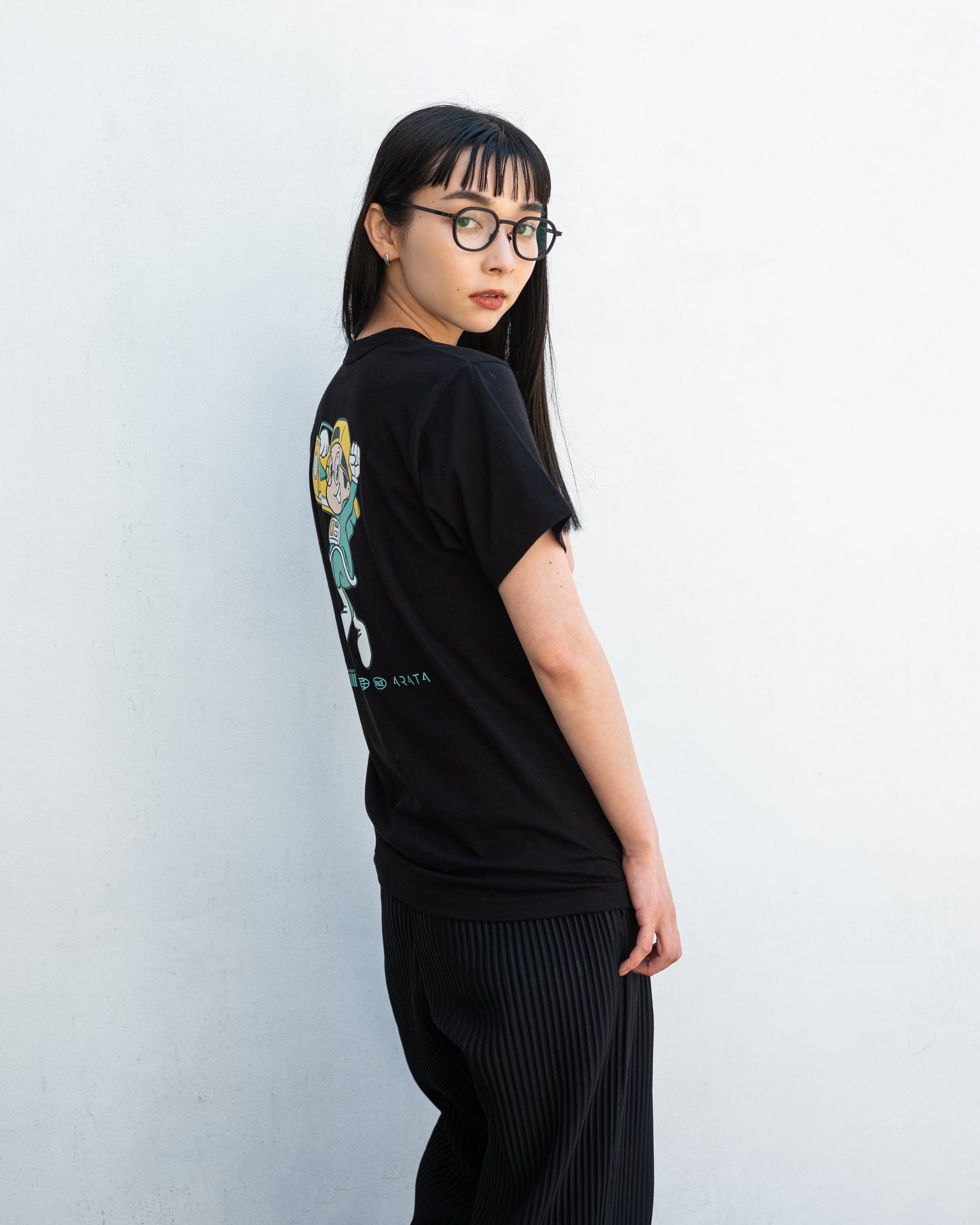 Tシャツ ラジカセBOY グリーン(生地・黒)
