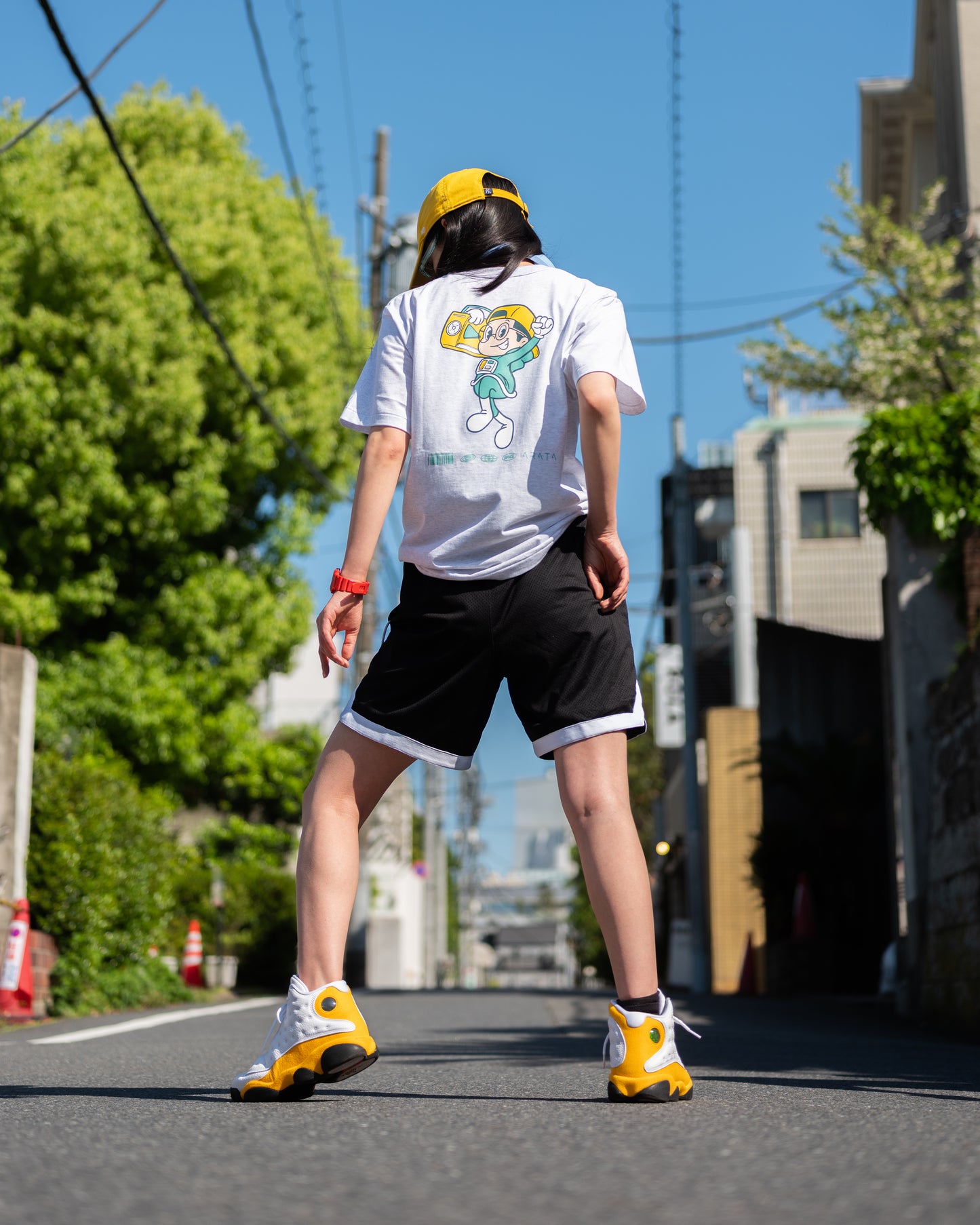 Tシャツ ラジカセBOY グリーン(生地・オートミール)