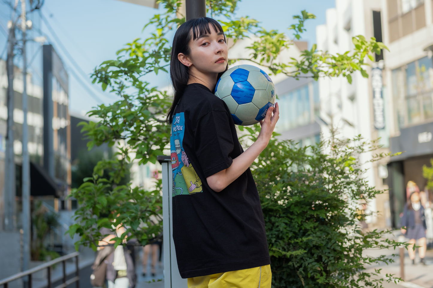 Tシャツ レトロコミック〜宇宙人編〜(生地・黒)