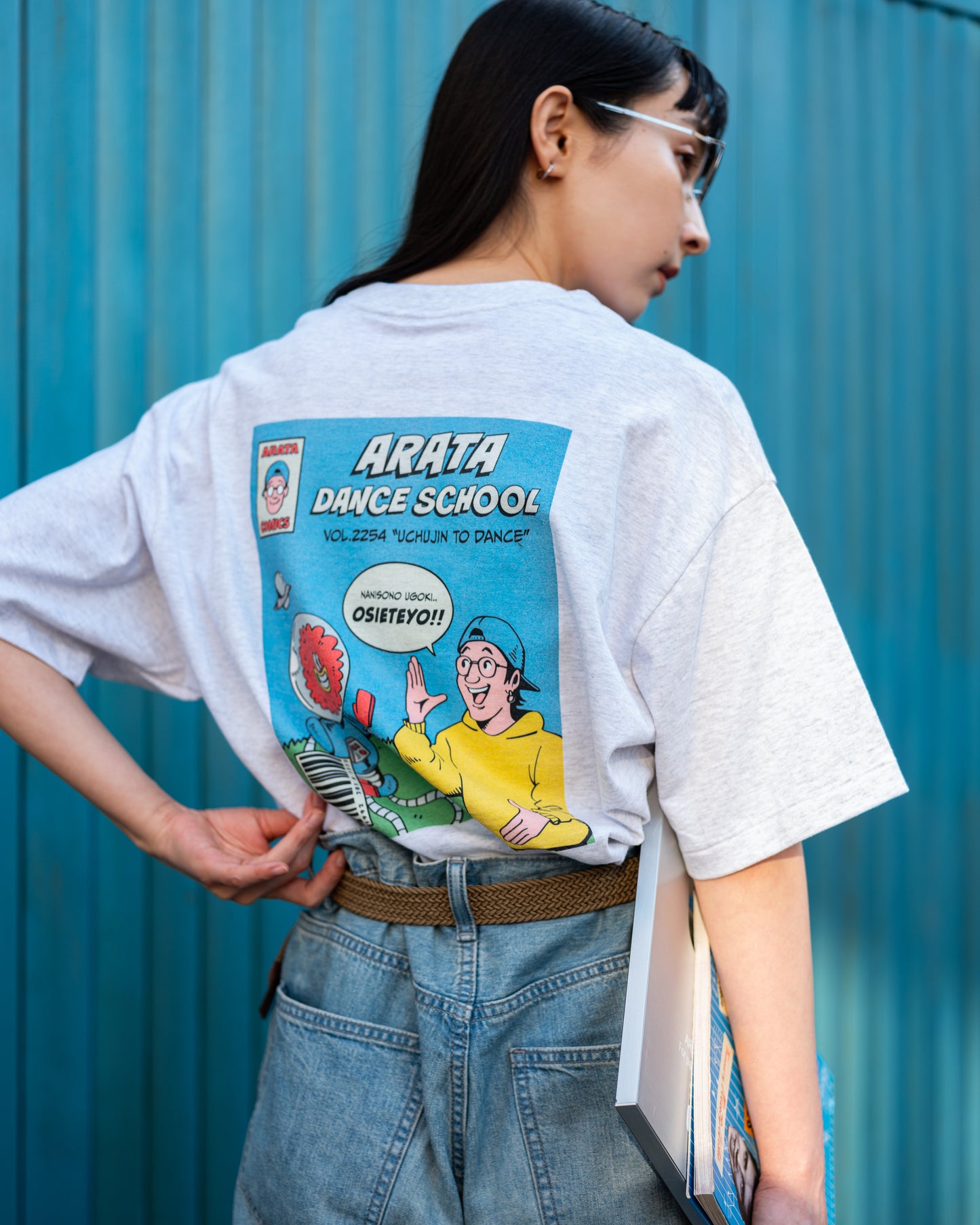Tシャツ レトロコミック〜宇宙人編〜(生地・白杢)