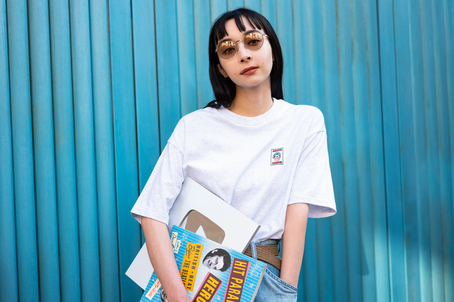 Tシャツ レトロコミック〜宇宙人編〜(生地・白杢)